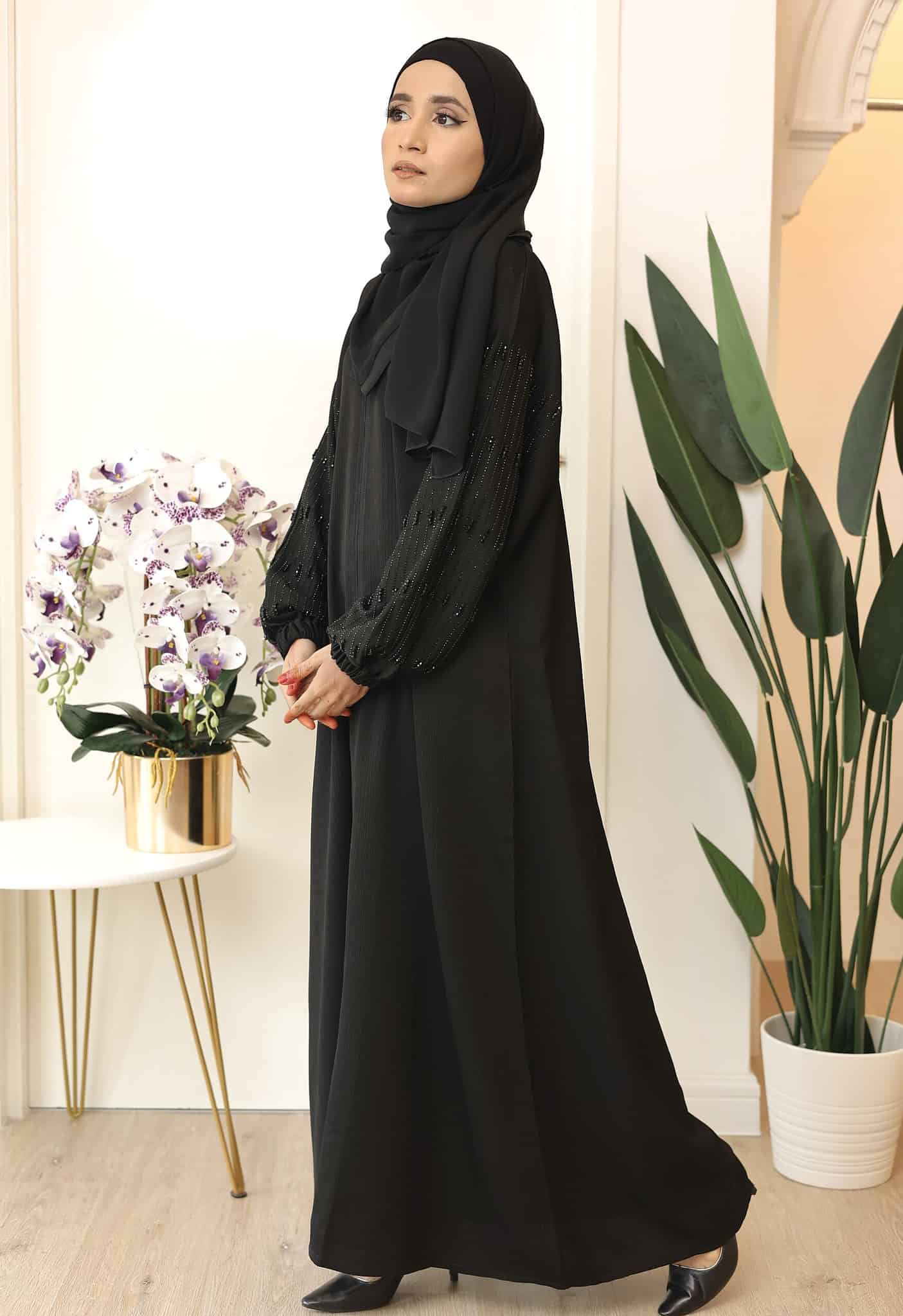 Hala Abaya (Black) - BYSARA.MY