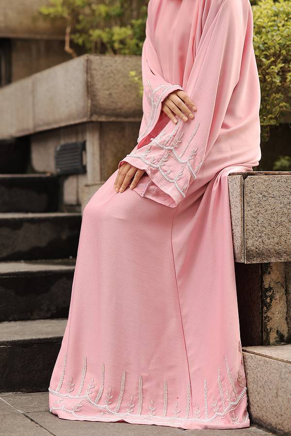 Fadwa Abaya (Baby Pink) - Image 3