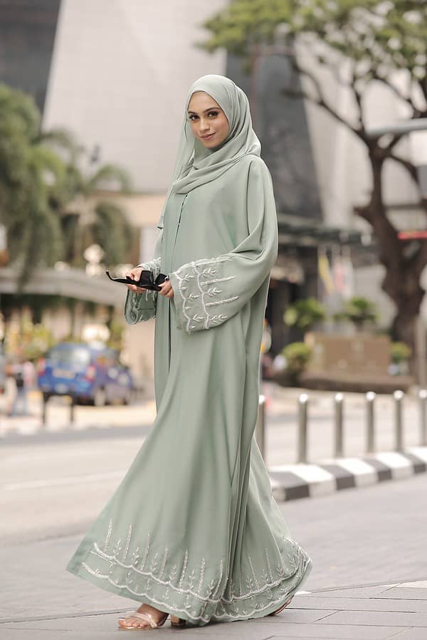 Fadwa Abaya (Topaz Green) - Image 4