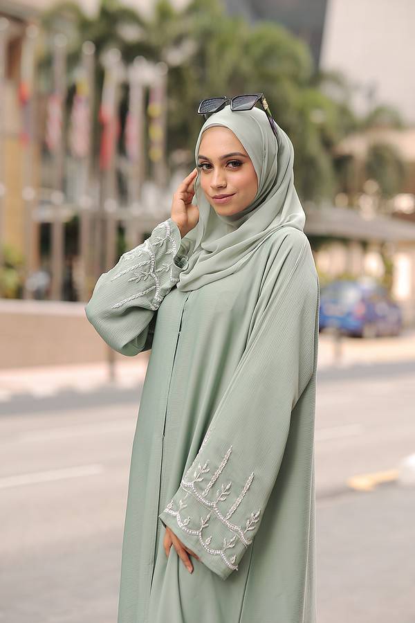 Fadwa Abaya (Topaz Green) - Image 2