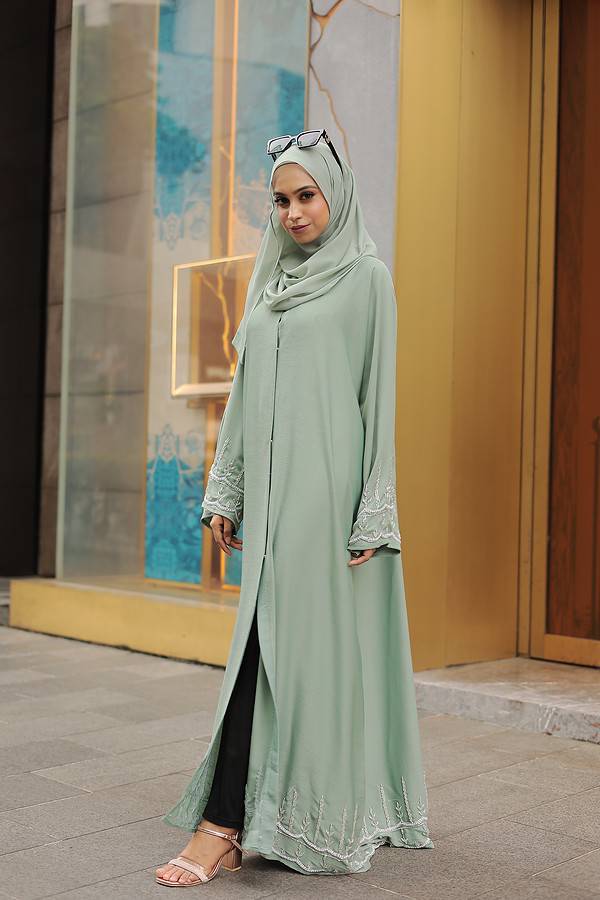 Fadwa Abaya (Topaz Green) - Image 3