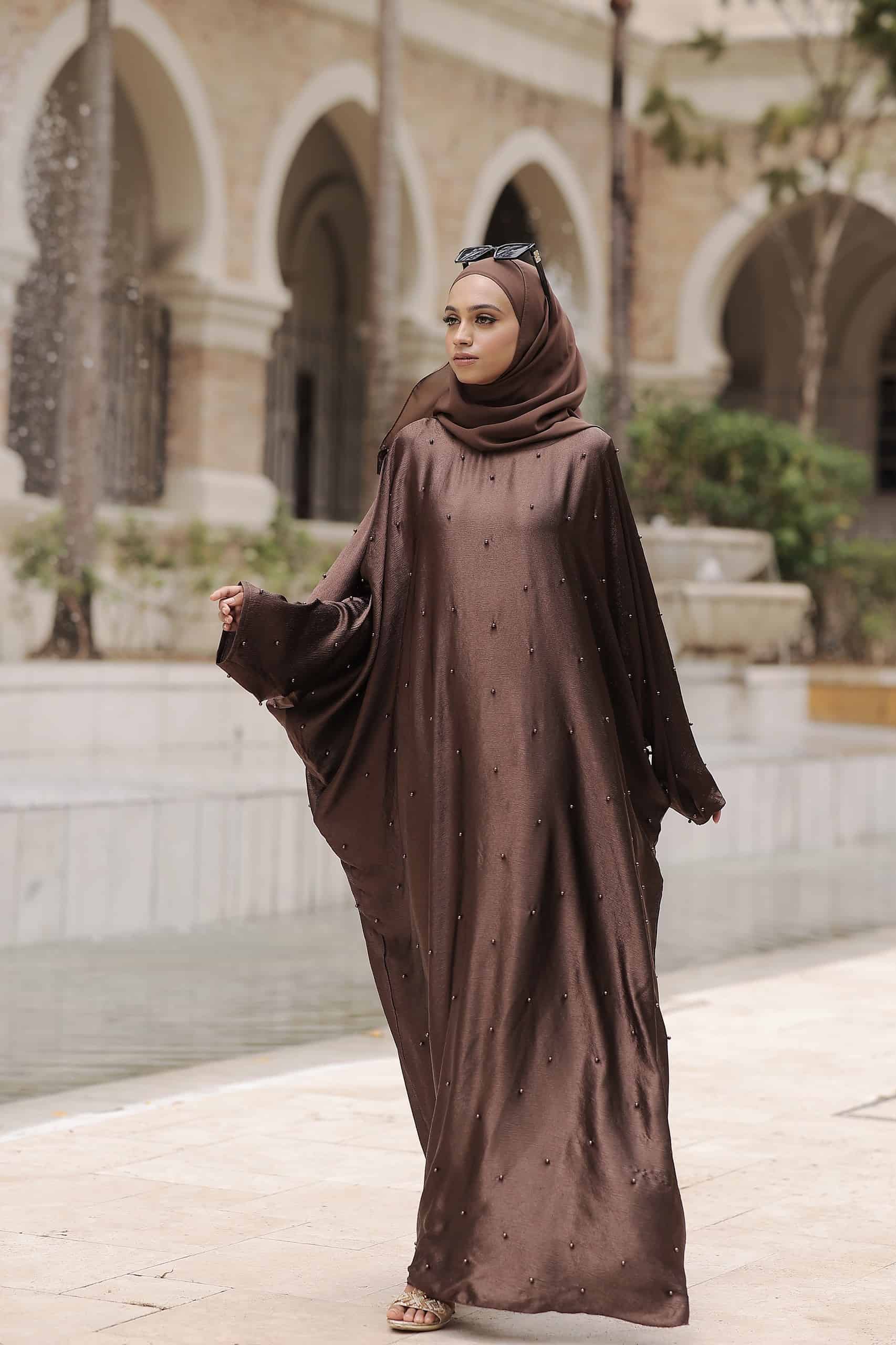 Pearl abaya cheap designs