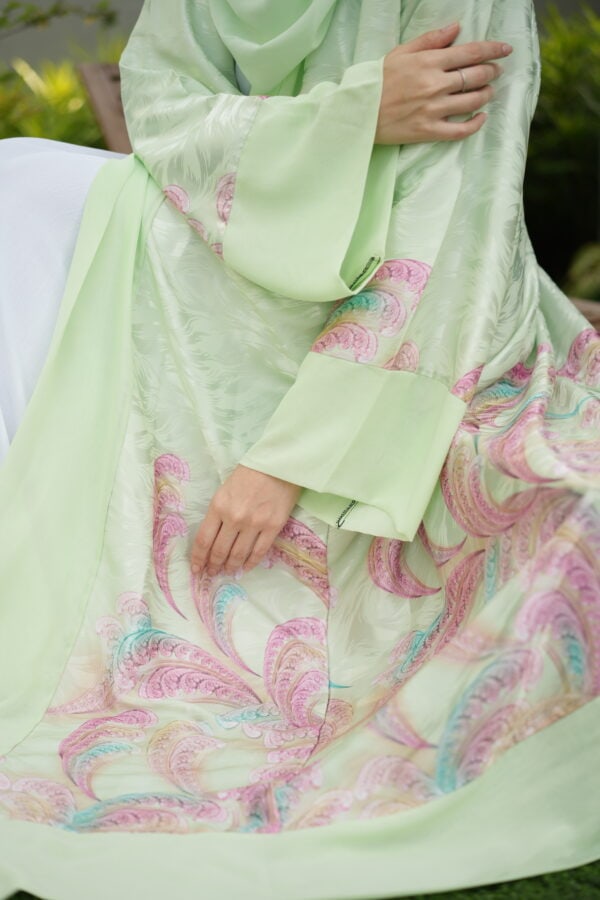 Suha Abaya (Lime Green) - Image 3