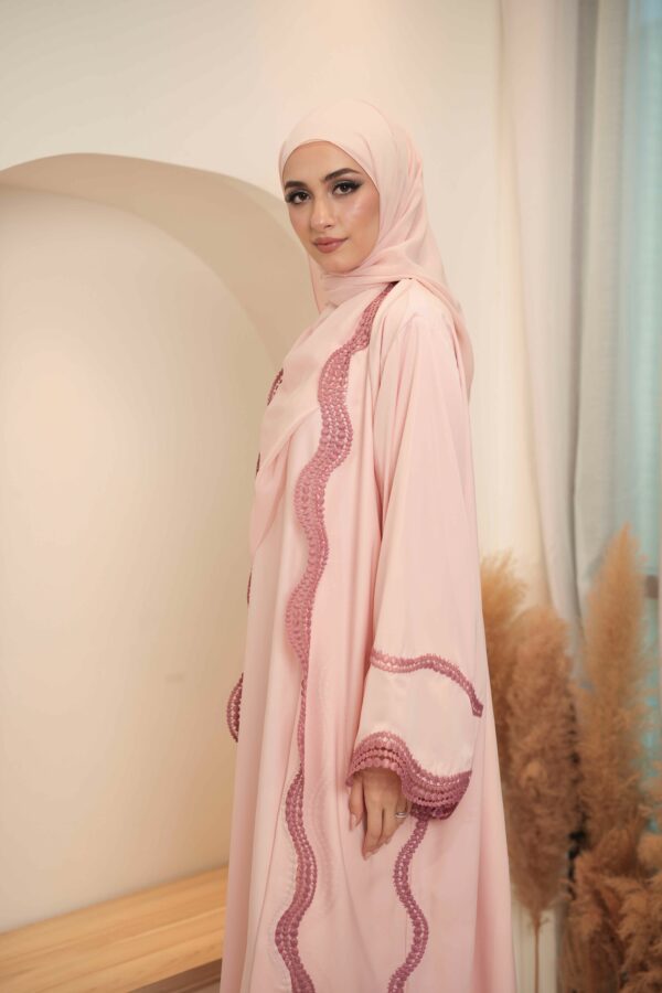 Wajiha Abaya (Soft Pink) - Image 2