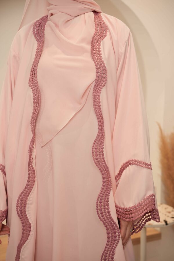 Wajiha Abaya (Soft Pink) - Image 3