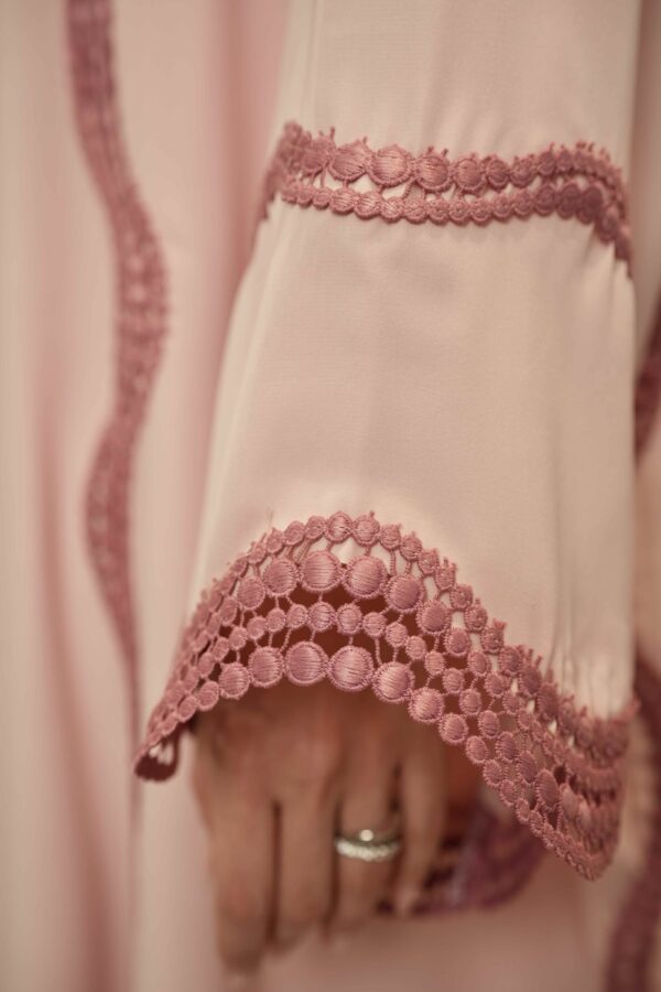 Wajiha Abaya (Soft Pink) - Image 5