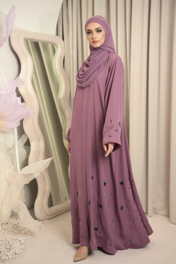 Fatma Abaya (Dusty Lilac) - Image 4