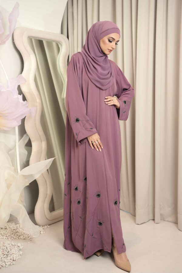 Fatma Abaya (Dusty Lilac) - Image 2