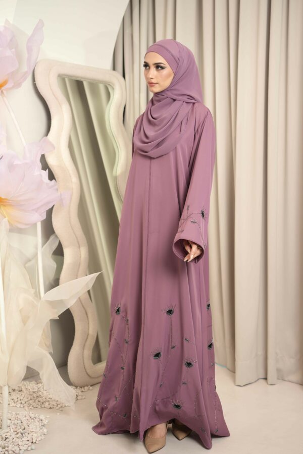 Fatma Abaya (Dusty Lilac)