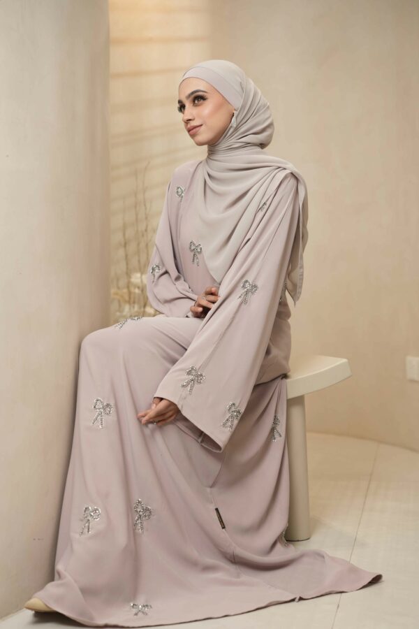 Lila Abaya (Light Taupe) - Image 2