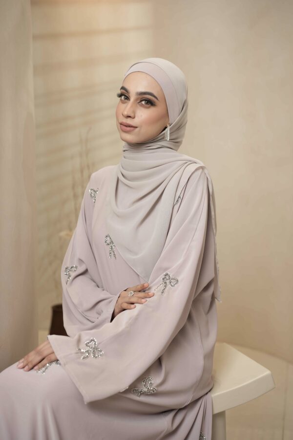 Lila Abaya (Light Taupe) - Image 5