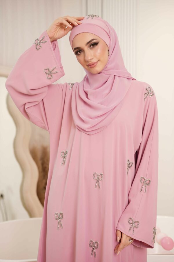 Lila Abaya (Baby Pink) - Image 2