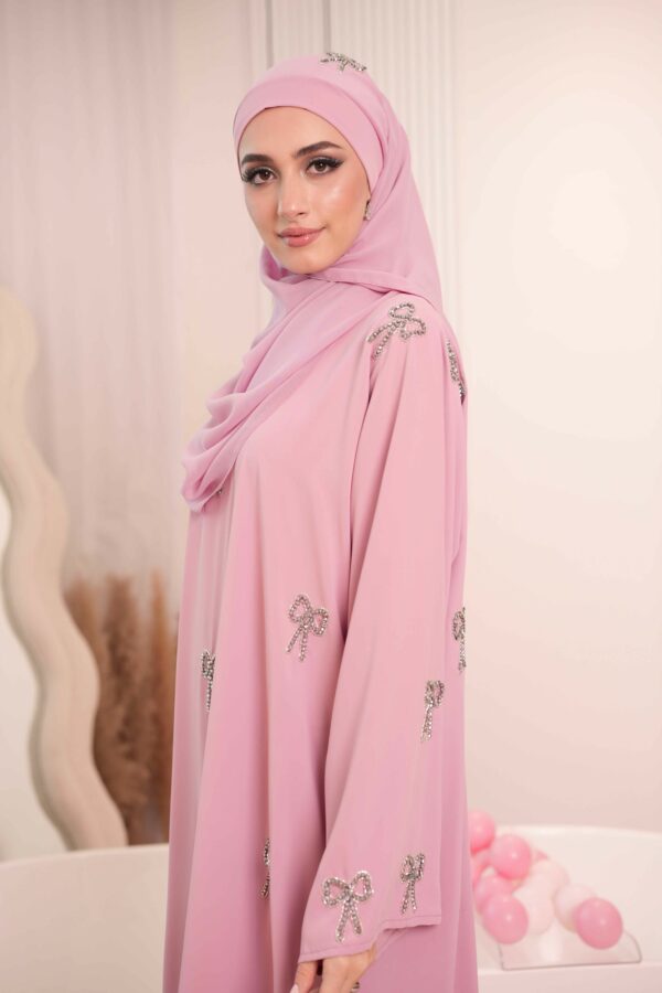 Lila Abaya (Baby Pink) - Image 4