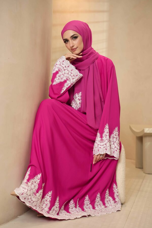 Inara Abaya (Fuschia) - Image 5