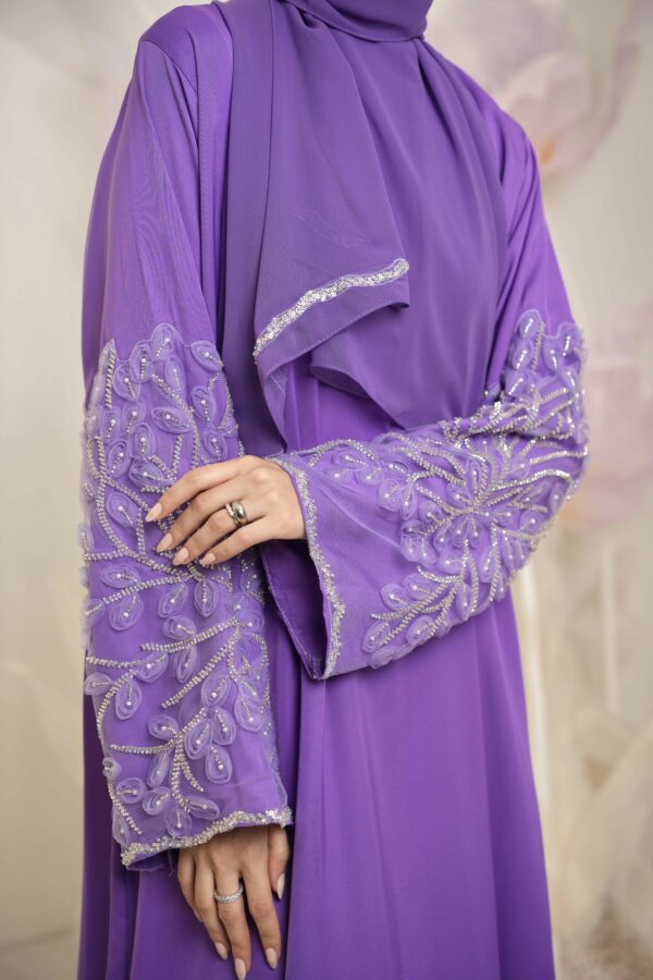 Hana Abaya (Violet Purple) - Image 5