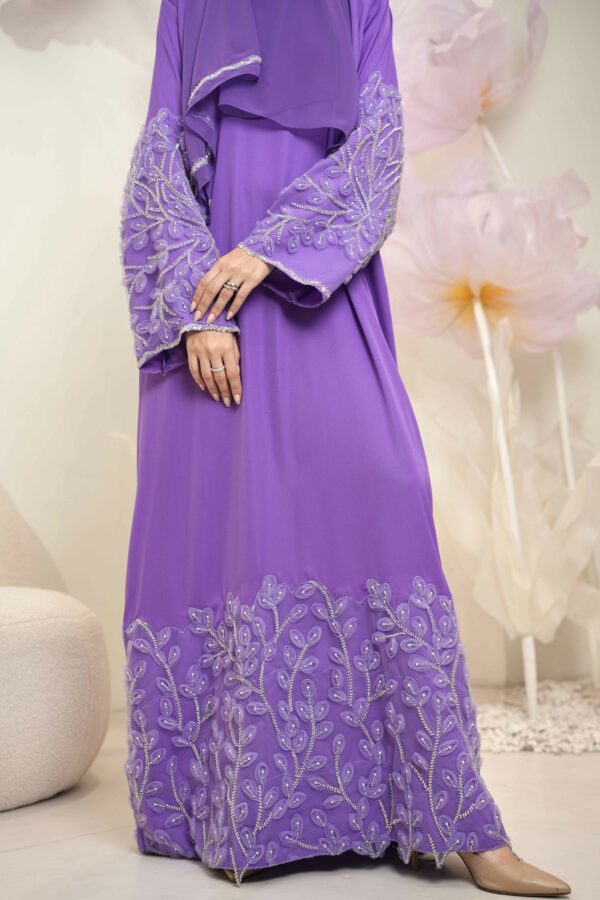 Hana Abaya (Violet Purple) - Image 4