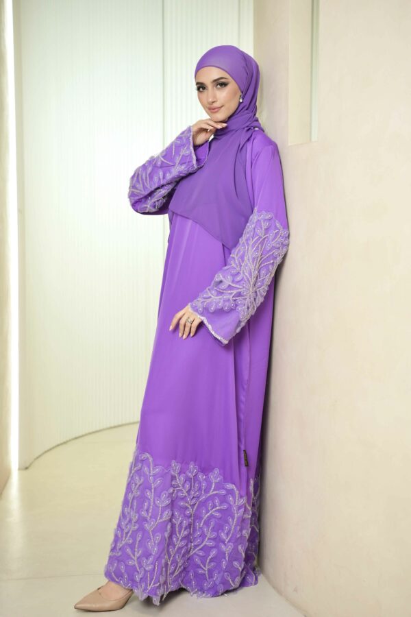 Hana Abaya (Violet Purple) - Image 3