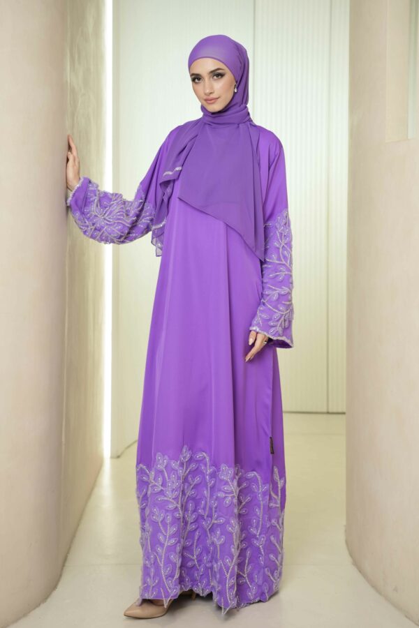 Hana Abaya (Violet Purple)