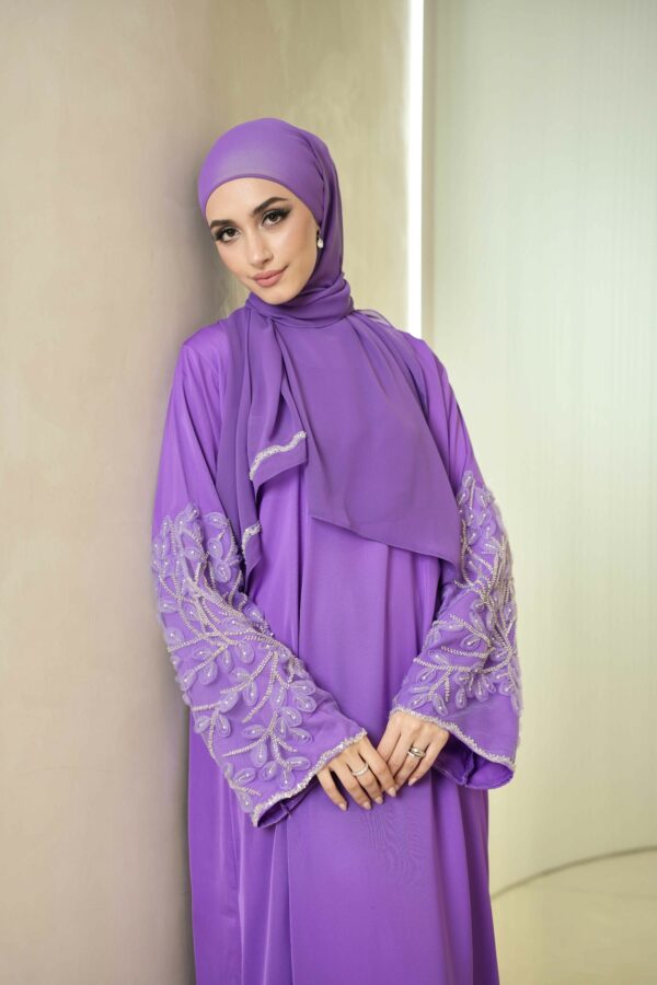 Hana Abaya (Violet Purple) - Image 2