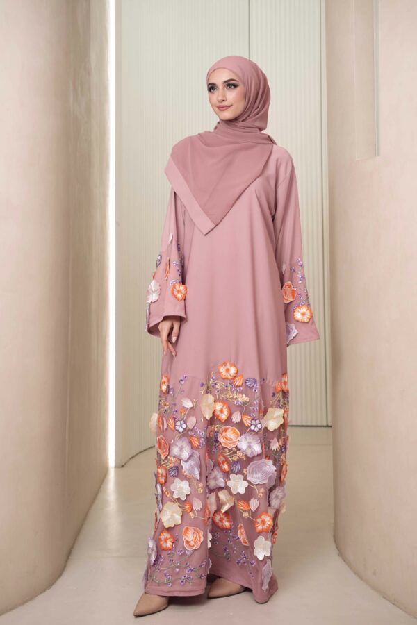 Hawa Abaya (Light Mauve) - Image 4