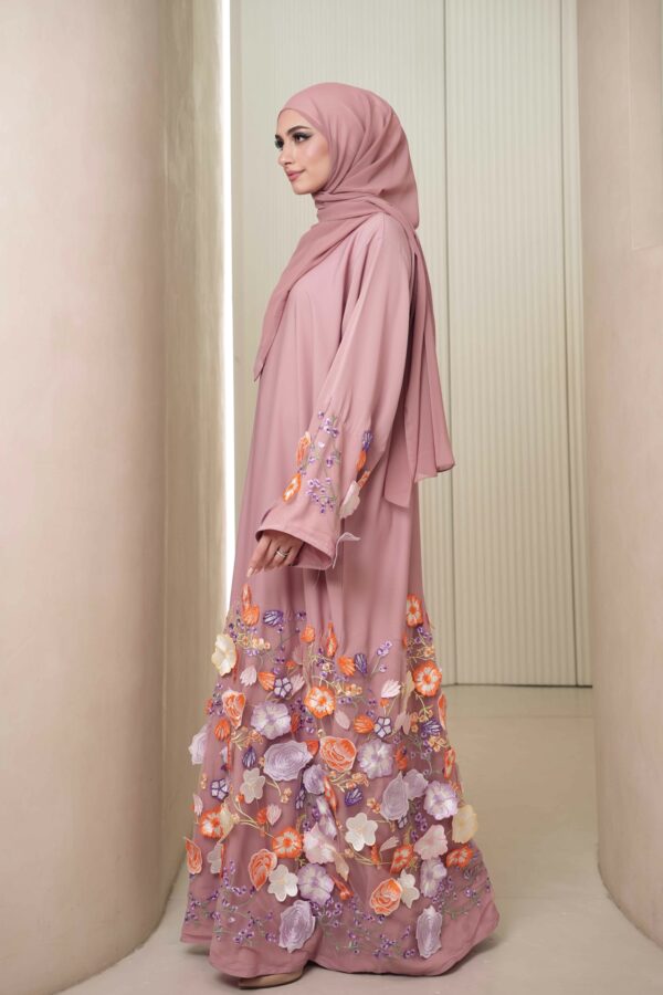 Hawa Abaya (Light Mauve) - Image 2