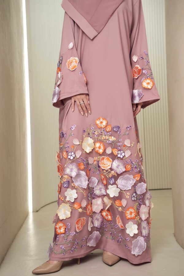 Hawa Abaya (Light Mauve) - Image 3