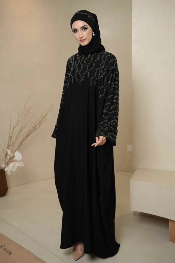 Asma’ Abaya (Black) - Image 4