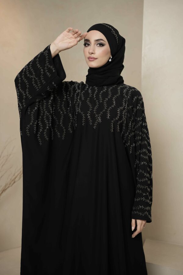 Asma’ Abaya (Black) - Image 2