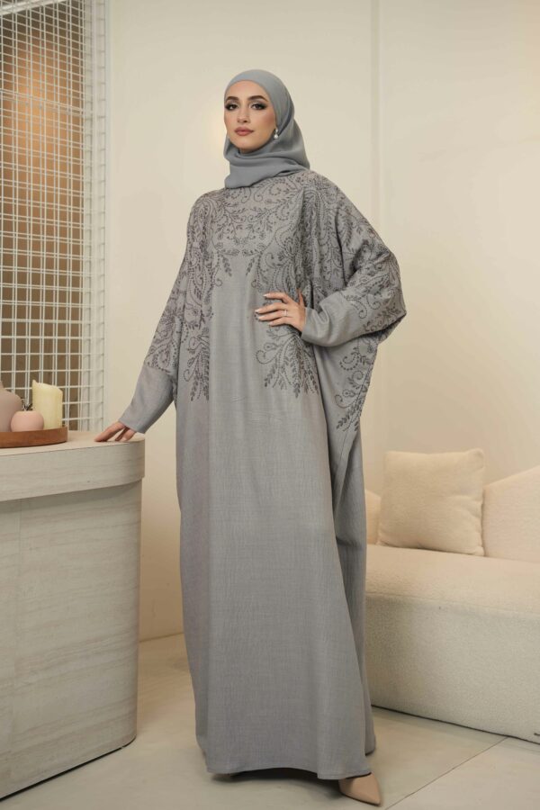 Habibah Abaya (Grey) - Image 4