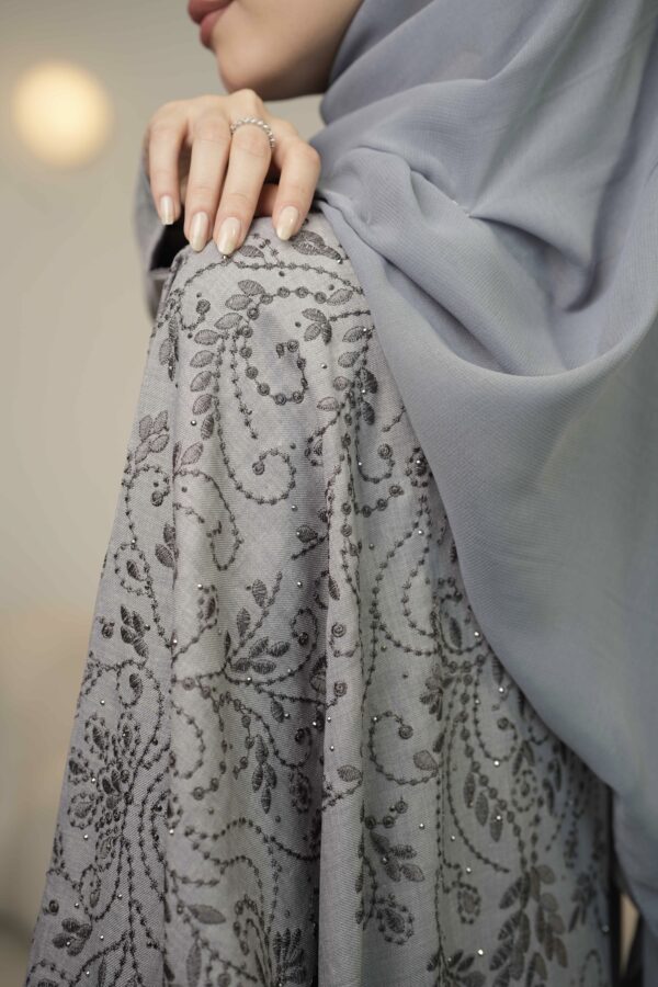 Habibah Abaya (Grey) - Image 3