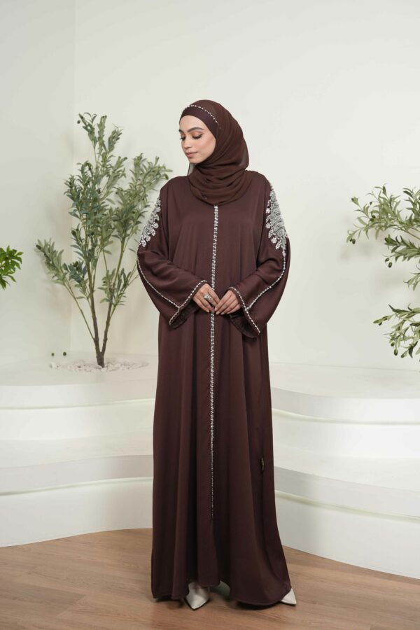 Lara Abaya (Dark Brown)
