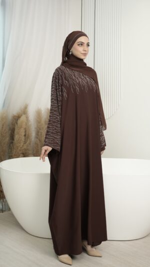 Bella Abaya (Dark Brown)
