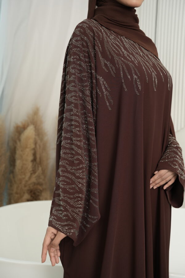 Bella Abaya (Dark Brown) - Image 5