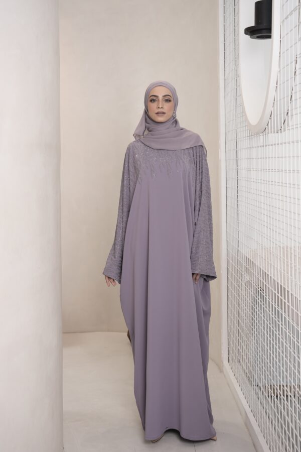 Bella Abaya (Dusty Lilac) - Image 4
