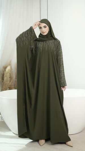 Bella Abaya (Olive Green)