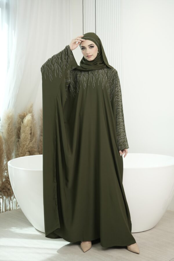 Bella Abaya (Olive Green)