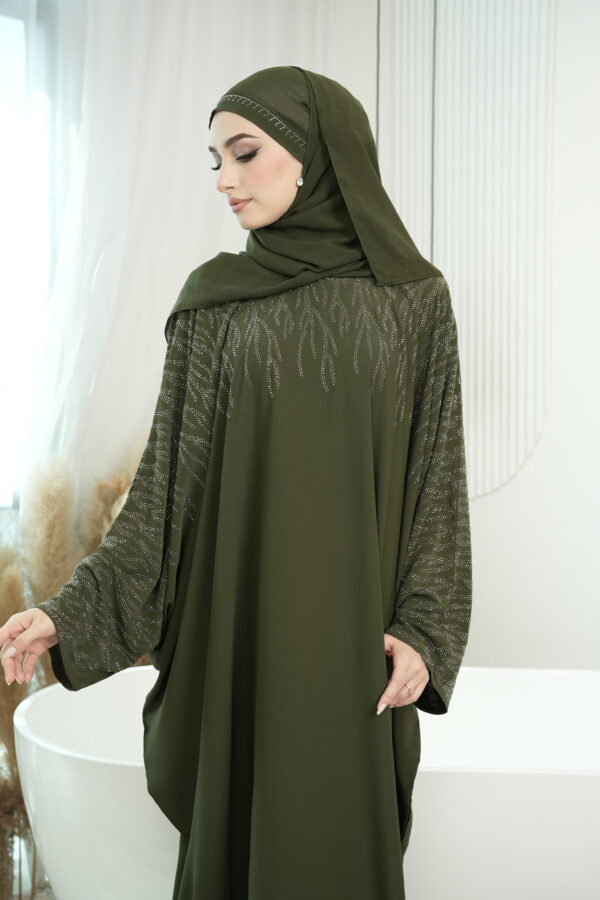 Bella Abaya (Olive Green) - Image 2