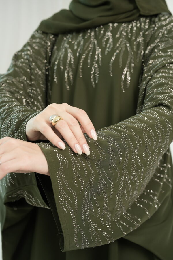 Bella Abaya (Olive Green) - Image 3
