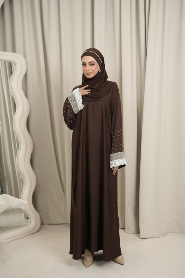 Nasha Abaya (Dark Brown) - Image 3