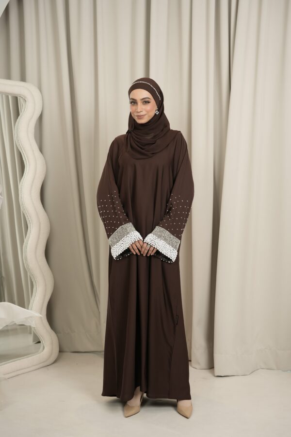 Nasha Abaya (Dark Brown) - Image 5