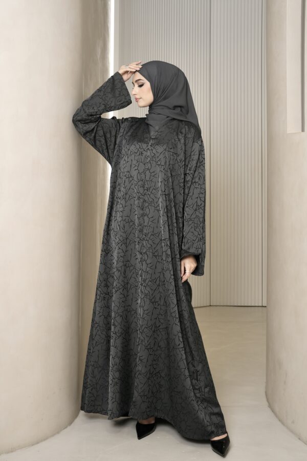 Ayna Abaya (Charcoal Grey) - Image 4