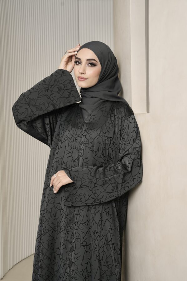 Ayna Abaya (Charcoal Grey) - Image 2