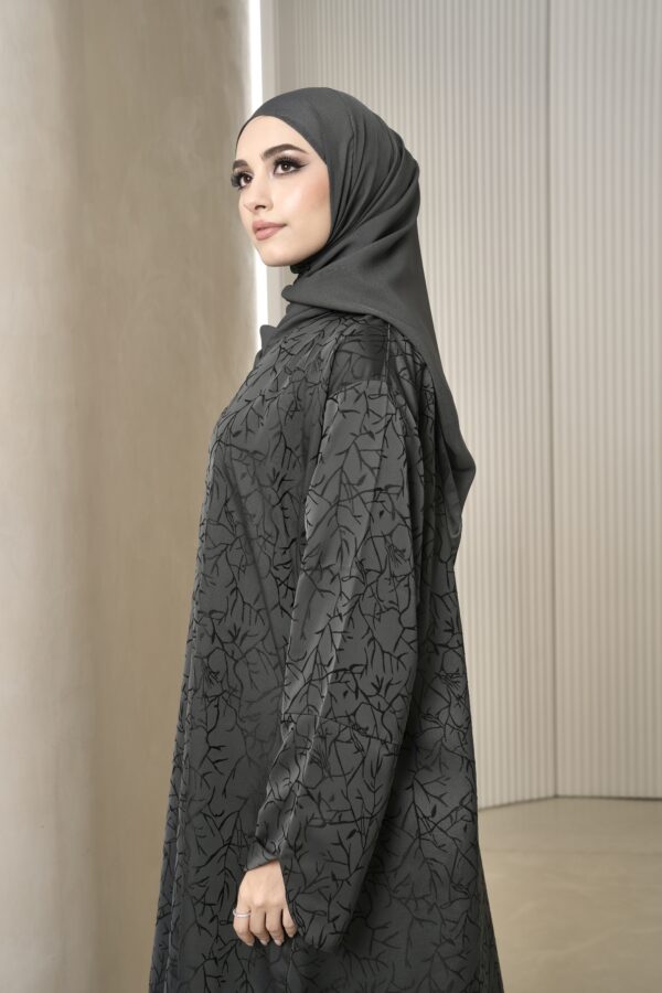 Ayna Abaya (Charcoal Grey) - Image 3