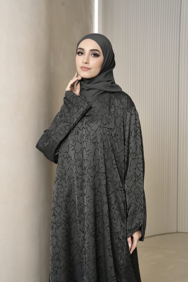 Ayna Abaya (Charcoal Grey) - Image 5