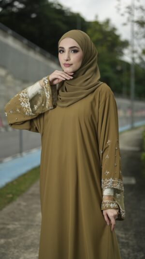 Aiyla Abaya (Olivine Yellow)