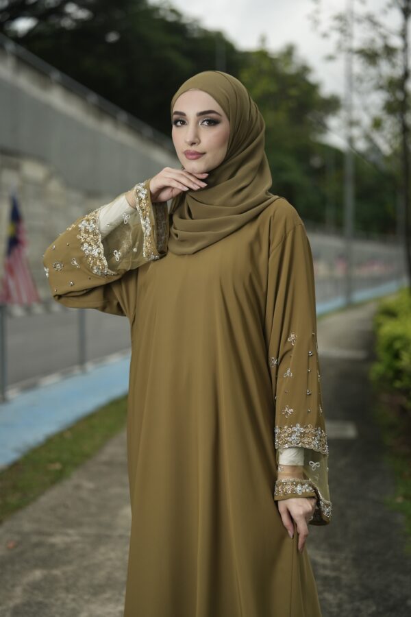 Aiyla Abaya (Olivine Yellow)