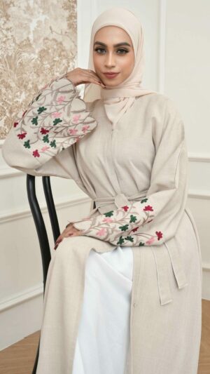 Amra Abaya (Ivory Nude)