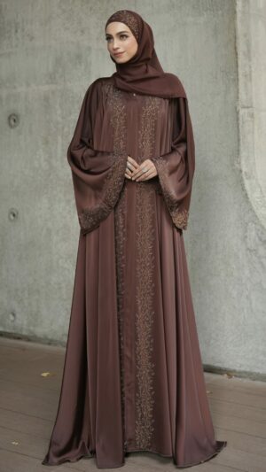 Naweera Abaya (Dark Brown)