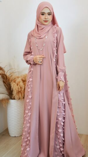 Raneem Abaya (Dusty Pink)